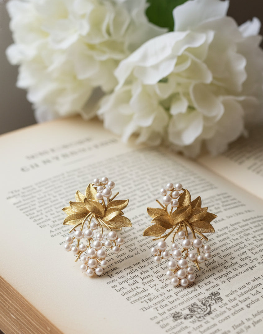 Swarna Pushpa Pearl Studs