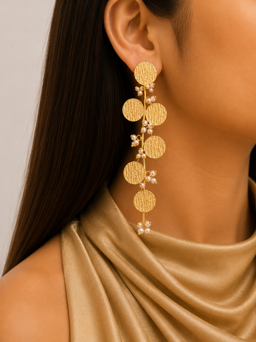 Celestial Pearl Vine Earrings