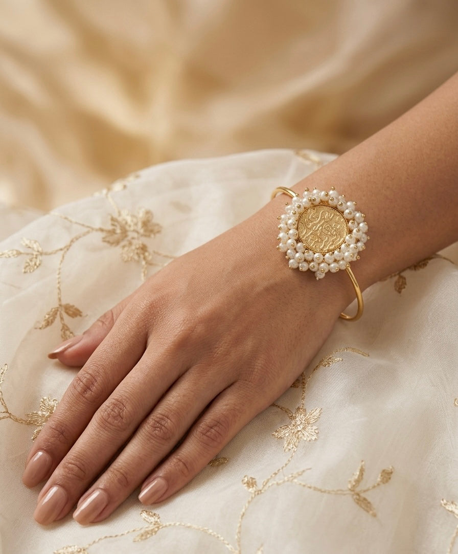 Coin Open-Cuff Bracelet