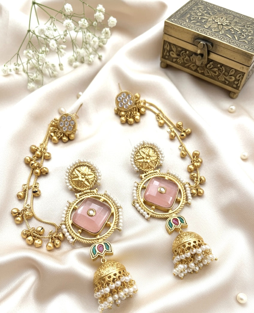 Aarohi Dual-Chain Jhumka