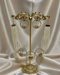 Aarya Lotus Pearl Tassel choker set