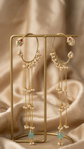 Aqua Noor Tassel Earrings