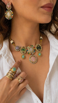Bohemian Mosaic Statement Necklace