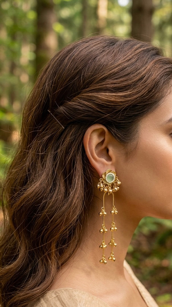 Saanjh Gold Danglers