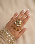 Embroidered Dangler Ring