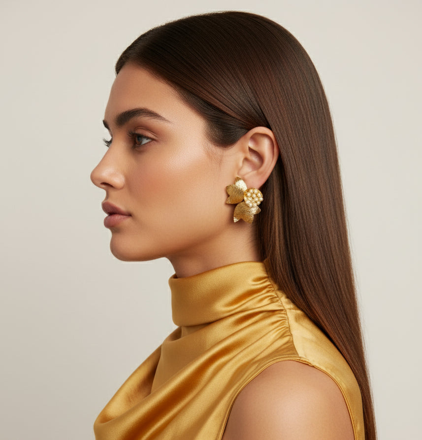 Swarna Patra Bloom Studs