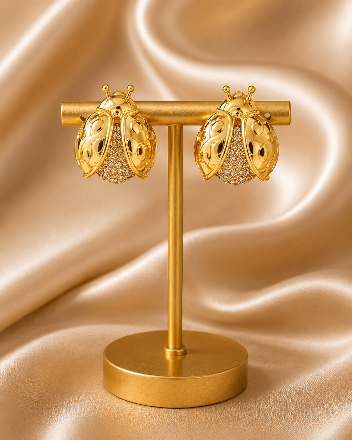 Golden Ladybug Spark Studs