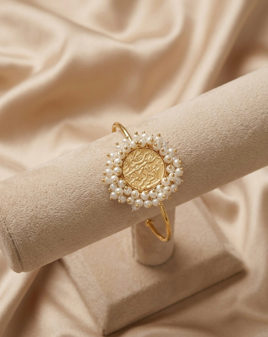 Coin Open-Cuff Bracelet