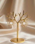 Vinyasa Gold Weave Studs