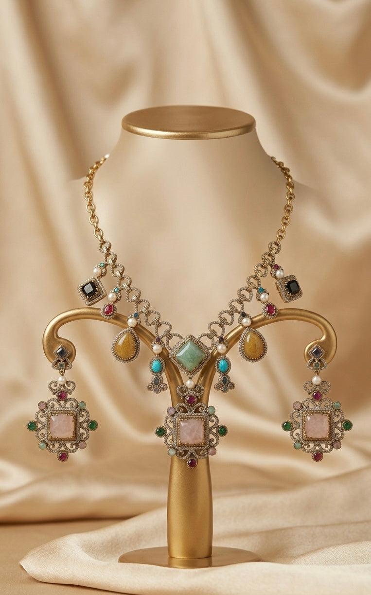 Mosaic Metro Dangles & Choker