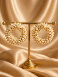 Pearl Halo Studs