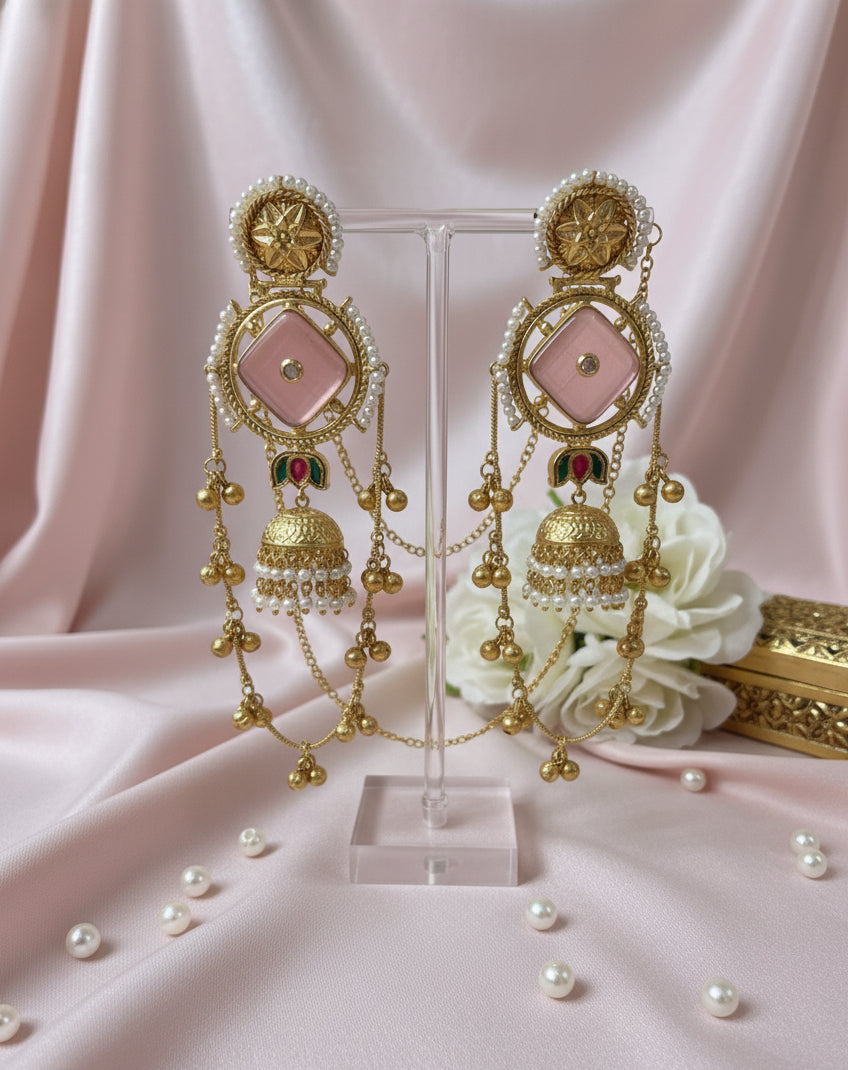 Aarohi Dual-Chain Jhumka